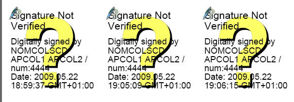 Firma visibel en documetos PDF