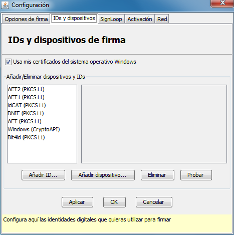 Gestión de dispositivos de firma con Clicksign