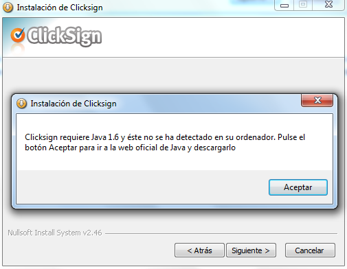 Proceso de instalación del software Clicksign para firma electrónica